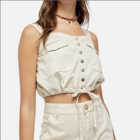 We The Free Tops - Free People We The Free Palm Desert Cotton Crop Top